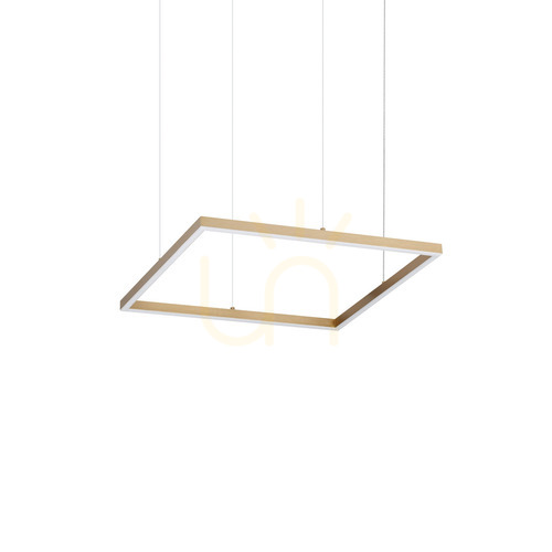 Verifica Lampă suspendată Ideallux Oracle Slim alamă LED 50 cm 3000K 370415