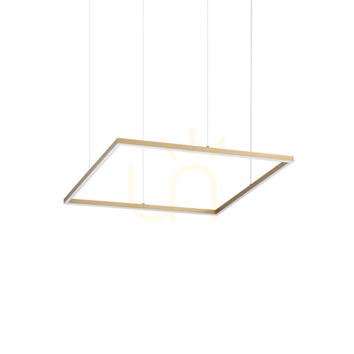 Verifica Lampă suspendată Ideallux ORACLE SLIM alamă LED 44W 3000K Ø70 cm 370484