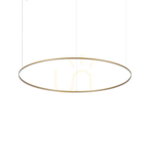 Verifica Lustră suspendată Ideallux Oracle Slim alamă LED 3000K Ø150 cm 370569