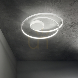 Plafond LED Ideallux OZ 365046 alamă Ø40 cm 3000K small 1