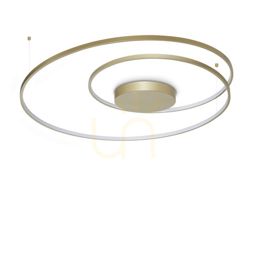 Verifica Plafond Ideallux OZ alamă LED 3000K Ø100 cm 365022