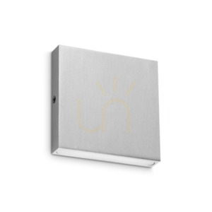 Lampă de perete exterior Ideallux POST-IT argintiu LED 3W IP65 335865 8 cm small 0