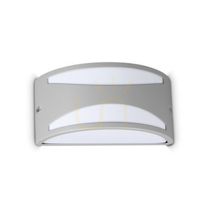 Aplică exterior Ideallux REX 370972 gri rotundă IP44 E27 Ø25 cm small 0