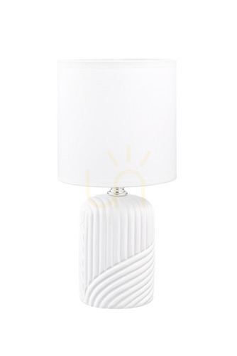 Verifica HS9085 Lampă de masă alb 1xE14