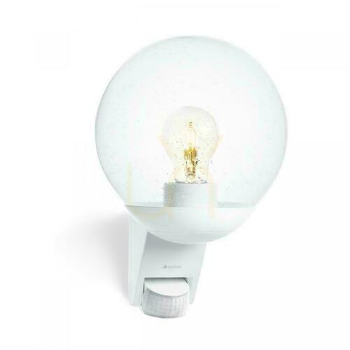 Verifica Lampă de fațadă cu senzor de mișcare și amurg Steinel L 595 S PIR max.60W E27 IP44 IK03 230V alb / sticlă / plastic