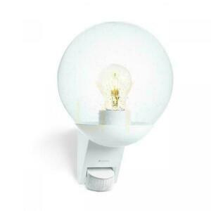 Lampă de fațadă cu senzor de mișcare și amurg Steinel L 595 S PIR max.60W E27 IP44 IK03 230V alb / sticlă / plastic small 0
