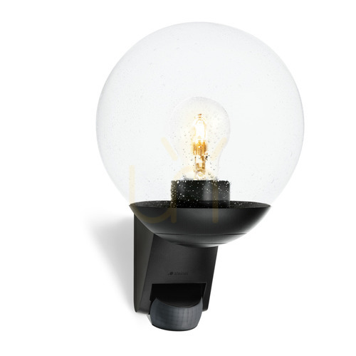Verifica Lampă de fațadă cu senzor de mișcare și amurg Steinel L 595 S PIR max.60W E27 IP44 IK03 230V negru / sticlă / plastic