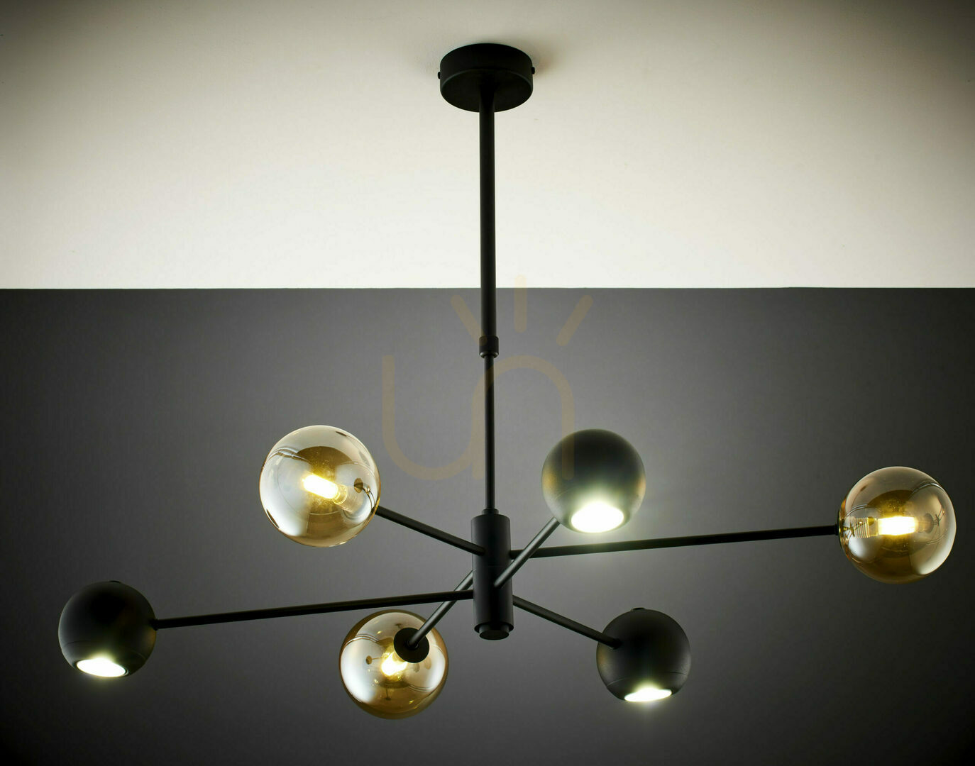 Vedere MOKA Candelabru negru G9/GU10 JUPITER MOKA Candelabru negru G9/GU10 JUPITER