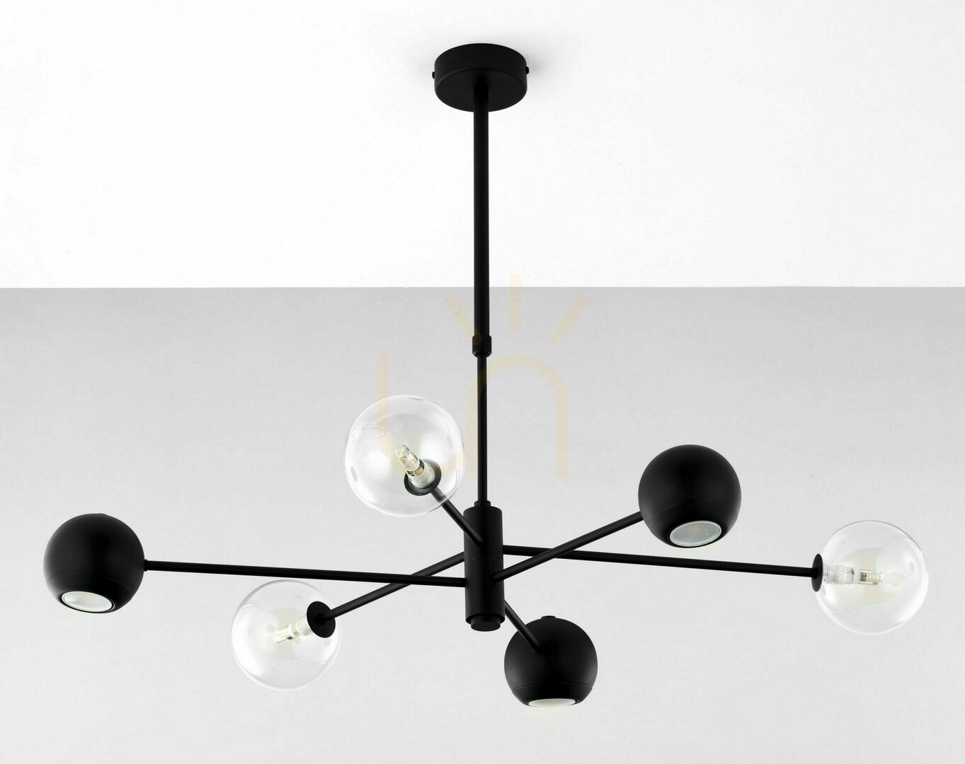 Afişa MOKA Candelabru negru G9/GU10 JUPITER MOKA Candelabru negru G9/GU10 JUPITER
