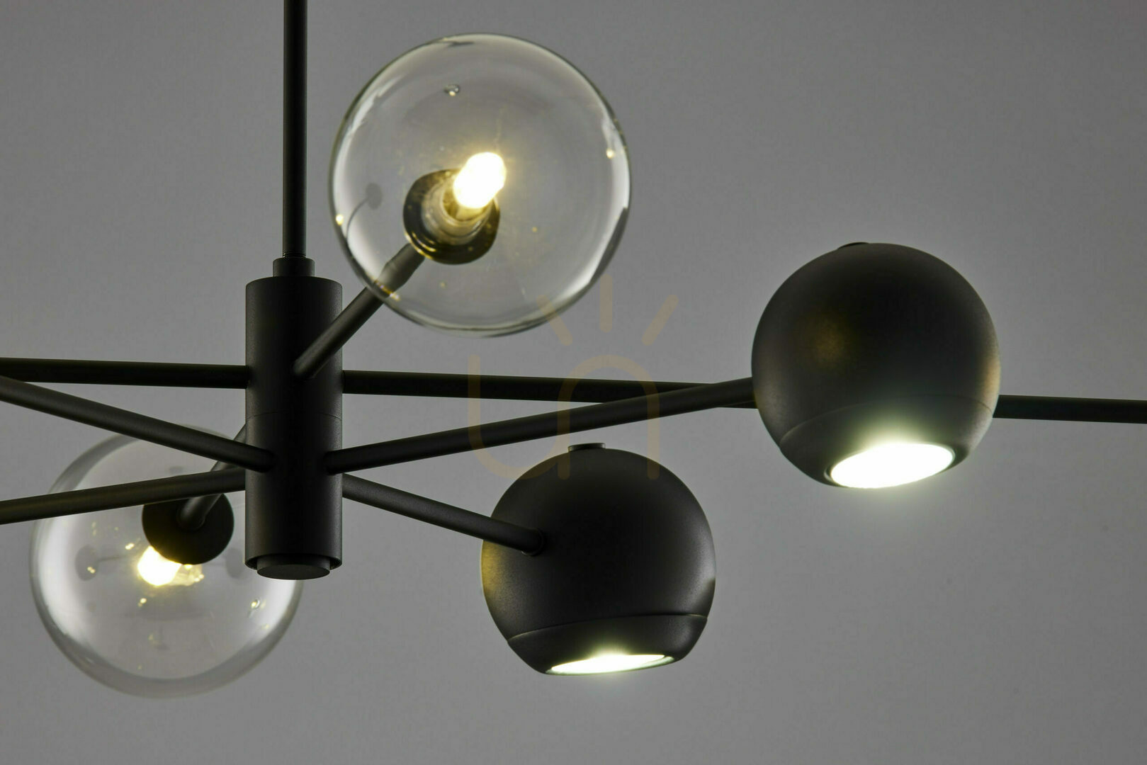 Afişa MOKA Candelabru negru G9/GU10 JUPITER MOKA Candelabru negru G9/GU10 JUPITER