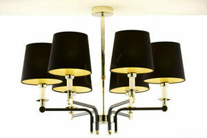 Candelabru JUPITER ABANDO 2122, negru și auriu, 6×E27, 77 cm small 11