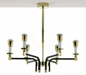 Candelabru JUPITER ABANDO 2122, negru și auriu, 6×E27, 77 cm small 13