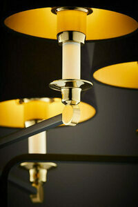 Candelabru JUPITER ABANDO 2122, negru și auriu, 6×E27, 77 cm small 5