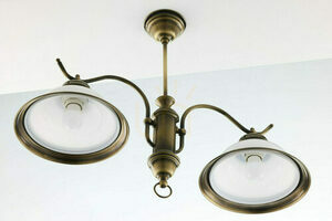 Candelabru Jupiter OPAL 12, 2×E27, finisaj alamă patinată small 12