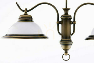 Candelabru Jupiter OPAL 12, 2×E27, finisaj alamă patinată small 6