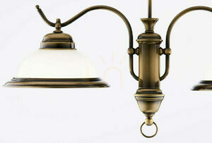 Candelabru Jupiter OPAL 12, 2×E27, finisaj alamă patinată small 7