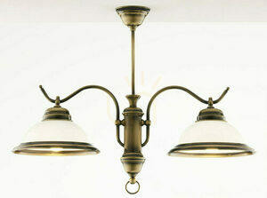 Candelabru Jupiter OPAL 12, 2×E27, finisaj alamă patinată small 0