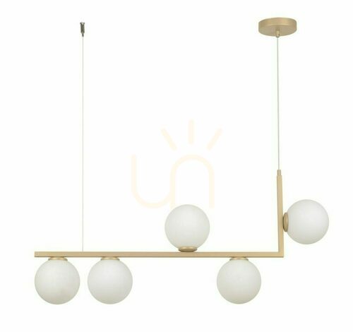 Verifica Lampă pendantiv Sigma Andy 5 aurie bej G9 33612