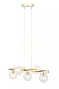 Lampă suspendată Sigma AVOLA 5xG9 aur sticlă transparentă SKU 40799 small 0