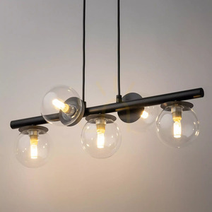 Lampă suspendată Sigma AVOLA 5xG9 negru transparent, SKU 40791 small 1
