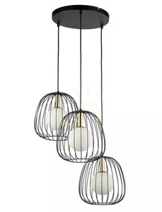Lampă suspendată Sigma BELL 3 negru/auriu 50 cm 40729 0 Lampă suspendată Sigma BELL 3 negru/auriu 50 cm 40729 small 0