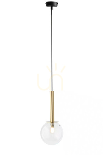 Verifica Lampa suspendată Sigma DAISY 1 auriu transparent 14 cm SKU 40757