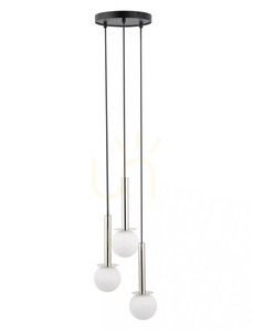 Lampa suspendată Sigma Daisy 3 negru/argintiu, sticlă, G9, SKU 40764 0 Lampa suspendată Sigma Daisy 3 negru/argintiu, sticlă, G9, SKU 40764 small 0