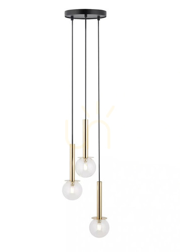 Verifica Lampă suspendată Sigma Daisy 3 aurie transparentă 40758