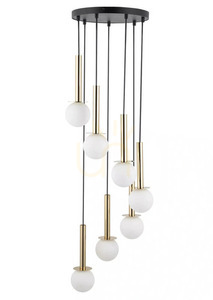 Lampa suspendată Sigma DAISY 7 auriu/alb, G9, SKU 40772 small 0