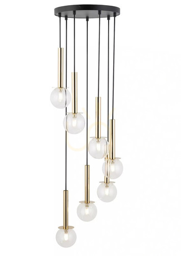 Verifica Lampa suspendată Sigma DAISY 7 auriu transparent, G9, 35 cm, 40760