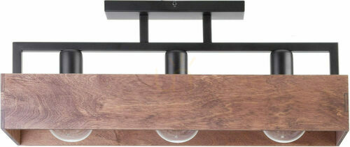 Verifica Plafond Sigma Dakota 3 lumină negru bronz E27 SKU 31740