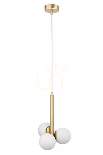 Verifica Pendul Sigma Perla Lux 3, auriu satinat, sticlă albă, SKU 40779