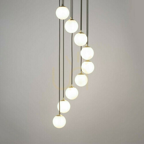 Verifica Lampă suspendată Sigma Piano 9 negru alamă G9 30 cm 33661