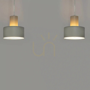 Lampă suspendată Sigma RIF 2 gri bej 42 cm 2xE27 SKU 41158 small 1
