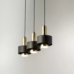 Lampă suspendată Sigma RIF LUX 3 negru/auriu GX53 12W SKU 40720 small 1