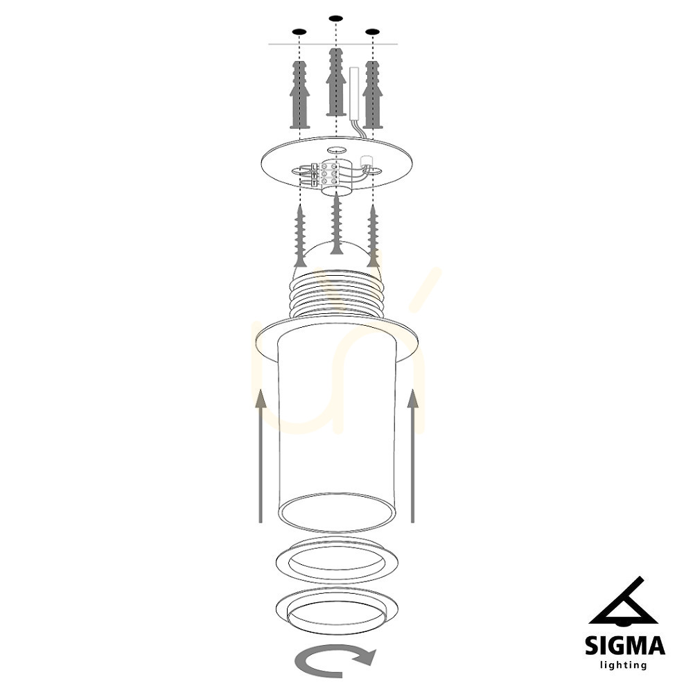 previzualizare Plafoniera Sigma Solaris S alb auriu 33 cm 40611 Plafoniera Sigma Solaris S alb auriu 33 cm 40611