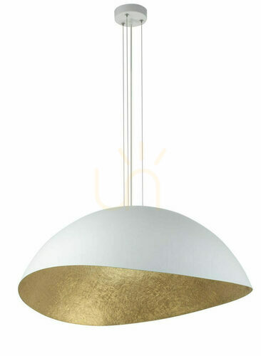 Verifica Lampă suspendată Sigma Solaris M alb/auriu 48 cm 40615