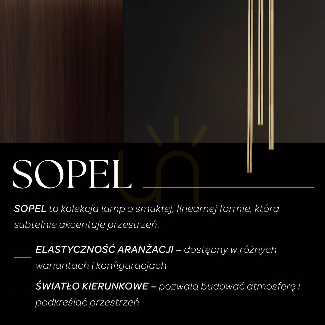 previzualizare Lampă suspendată Sigma SOPEL LUX 3 negru/aur 40748 Lampă suspendată Sigma SOPEL LUX 3 negru/aur 40748