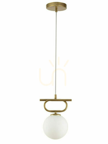 Verifica Lampă suspendată Sigma Tes 1 aur sticlă alb G9 14 cm 33631