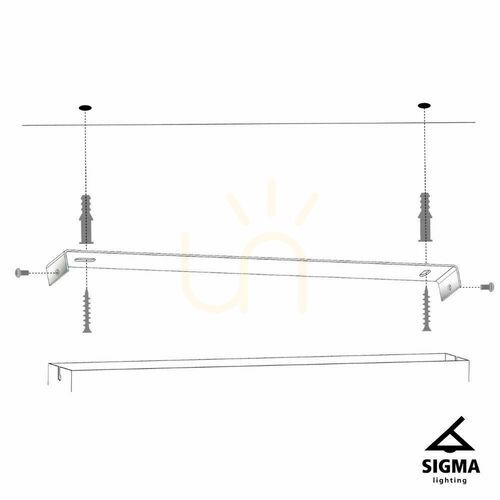 Verifica Plafond Sigma Tulia 4 Negru Gri G9 33502