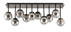 Plafond Sigma Tulia 10 negru/gri sticlă G9 75 cm SKU 33492 0 Plafond Sigma Tulia 10 negru/gri sticlă G9 75 cm SKU 33492 small 0