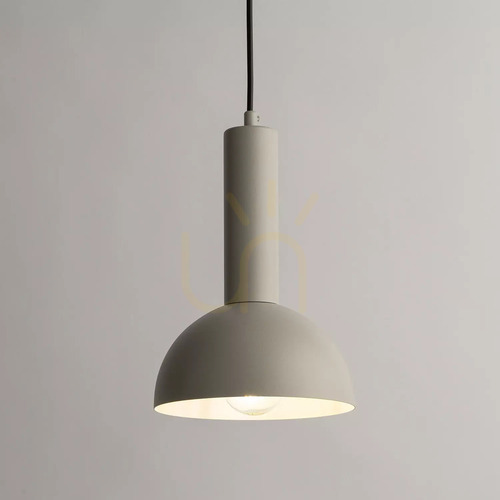 Verifica Lampă suspendată Sigma VITRUM gri bej E27 metal 19 cm SKU 40804