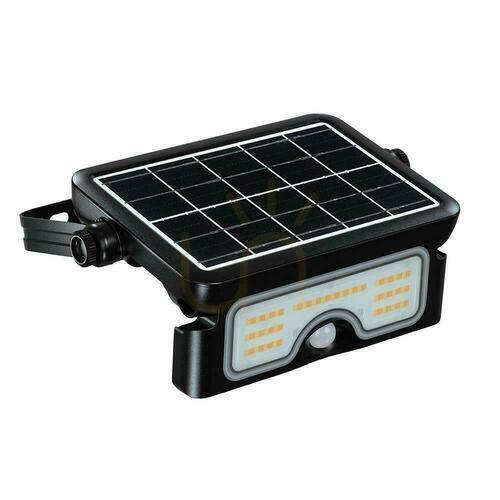 Verifica V-TAC 7W CCT solare LED proiector senzor de mișcare IP65 negru VT-777-7-7 STEP: 3000K + 4000K + 6500K 900lm