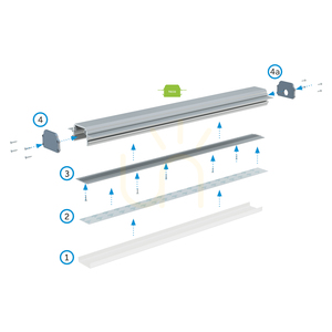 Profil LED pentru beton LUMINES TECO 10-1224-20, argintiu anodizat, 2,02 m small 8