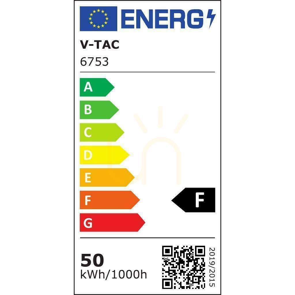 Verifica V-TAC LED proiector 50W SMD clasa F alb VT-4954 4000K 4300lm. V-TAC LED proiector 50W SMD clasa F alb VT-4954 4000K 4300lm.