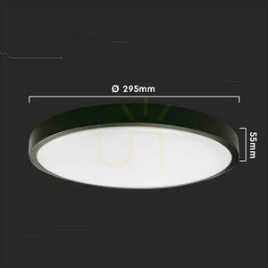 V-TAC 24W LED plafon plafon circular IP44 30cm negru VT-8624B-RD 4000K 2400lm small 3