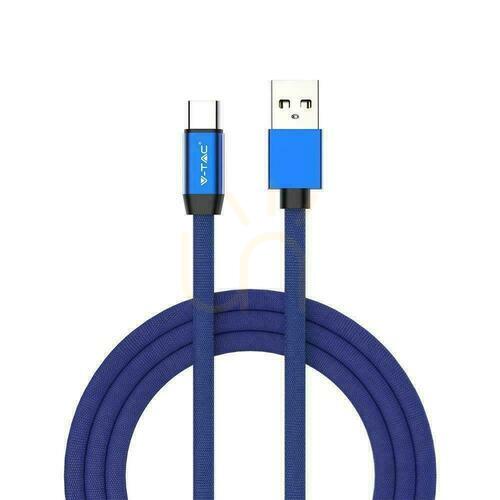 Verifica Cablu USB V-TAC tip C 1M albastru serie rubin VT-5342