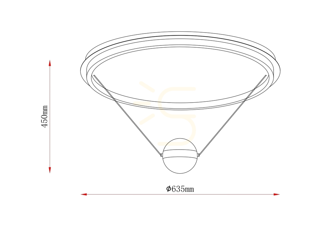 Vedere TURKAN Plafond 250088L-BS Aur 1xLED TURKAN Plafond 250088L-BS Aur 1xLED