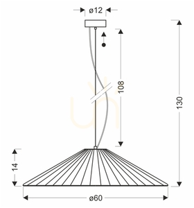 SONTE 60 negru 10W lampă suspendată CANDELLUX 31-50922 small 3