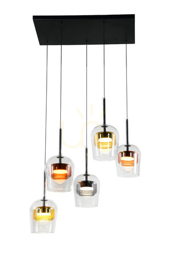 Verifica GLAXI negru GX53 9W lampă suspendată CANDELLUX 35-50434